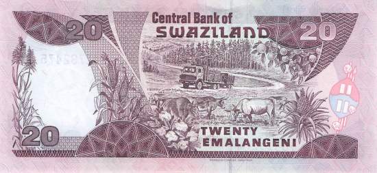 20 Emalangeni p.25c 1998